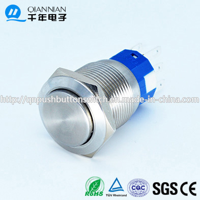 Qn19-C7 19mm Momentary|Latching Elevated Head IP67 Stainless Steel Push Button Switch
